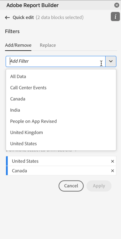 The Add Segments field.