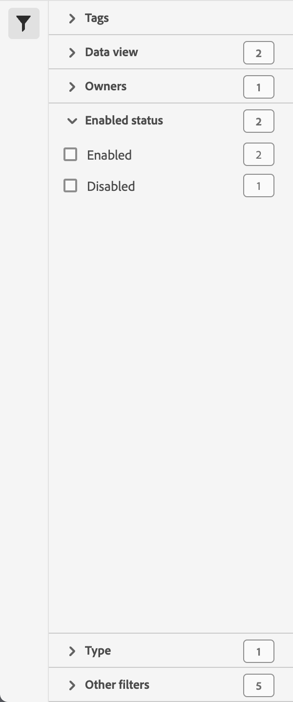 Enabled status