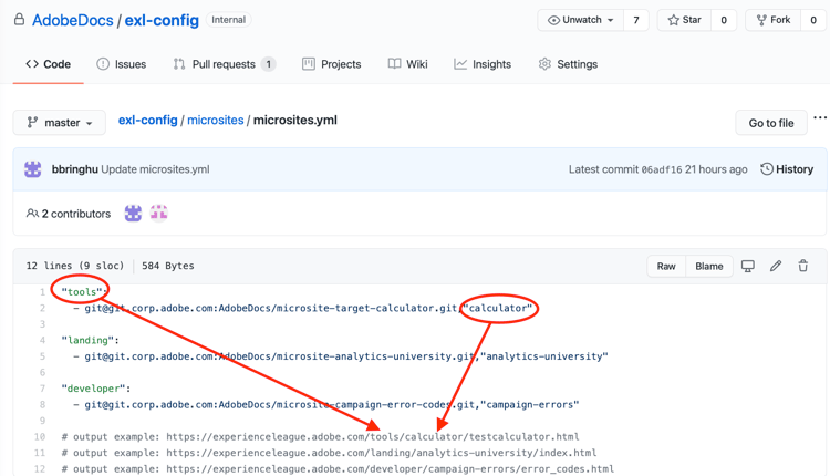 Microsite config image