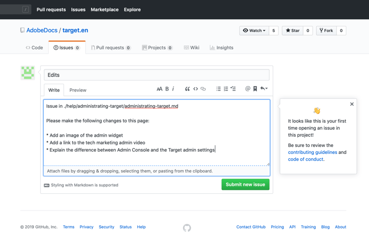 submit issue image