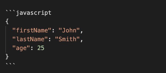 code block example