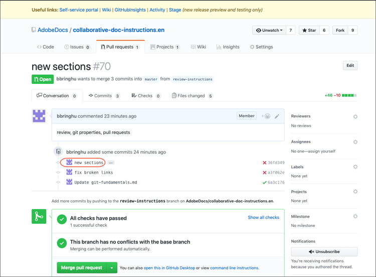 pull request example