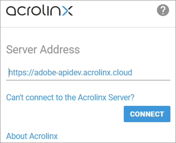 Add Server Address