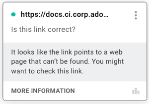 Acrolinx broken link