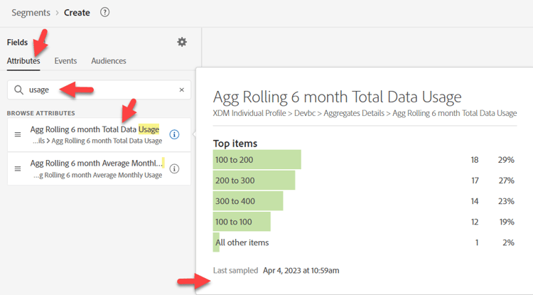 Search for usage in Attributes - no description shown