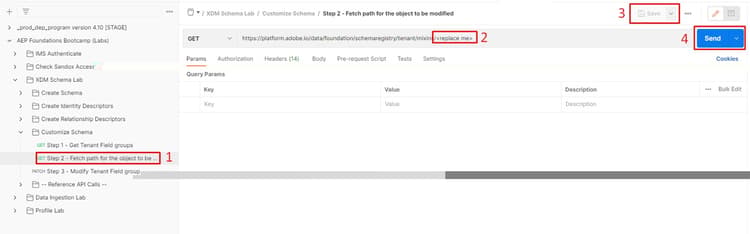 Step 2 - Fetch path for the object to be modified API call