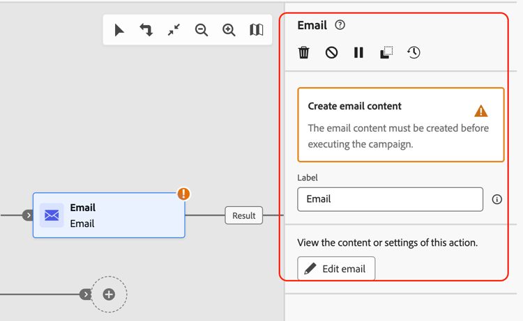 Email details pane