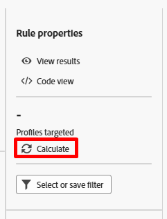 Calculate icon showing final audience size of 65
