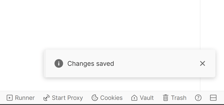 Verify changes saved
