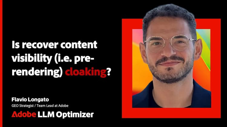Is Pre-Rendering Content for AI Bots Cloaking?