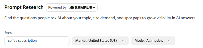 Prompt Research topic field