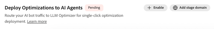 Deploy optimizations to AI agents — pending