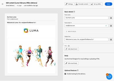 Add offers in your messages