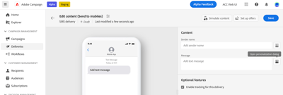 Personalize your content in Campaign