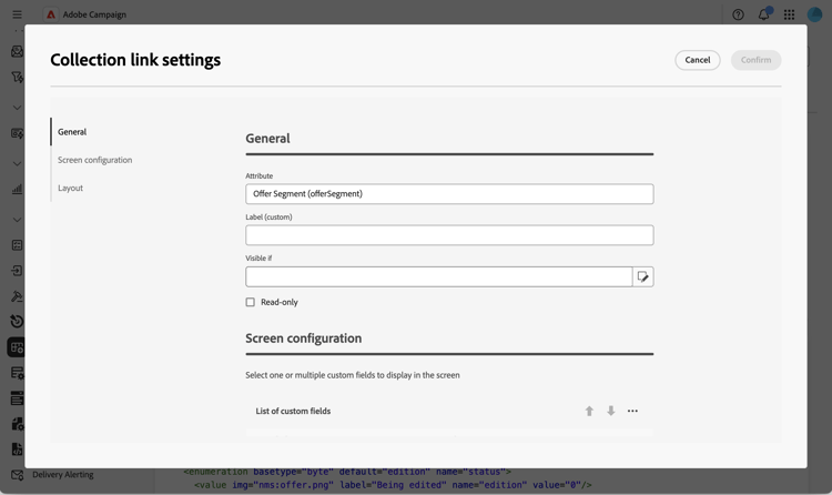 Screenshot showing the edition screen.