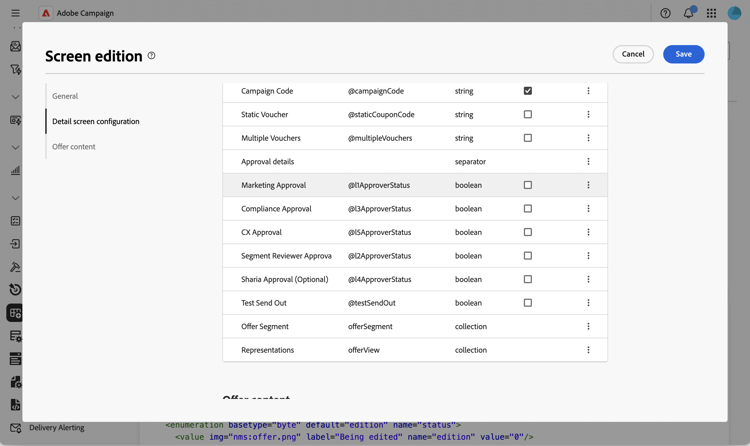 Screenshot showing the attributes added.