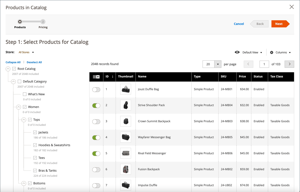 Set shared catalog pricing and structure Adobe Commerce