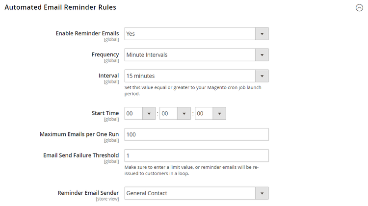 Automated Email Reminder Rules
