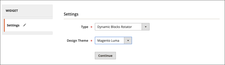 Dynamic block rotator settings