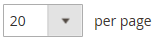 Items per page control