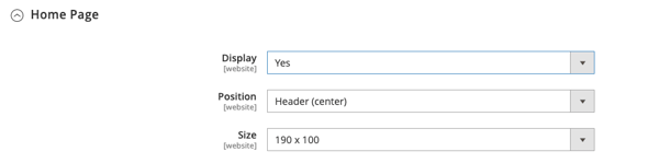 Advertise PayPal Credit Home Page Settings