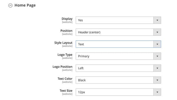 Advertise PayPal Credit Home Page Settings