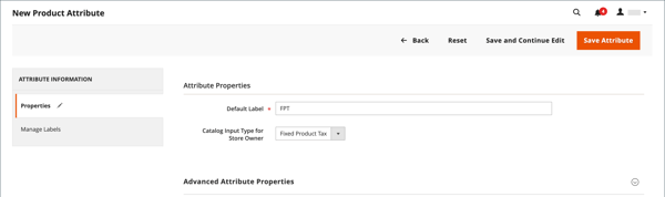 Attribute Properties