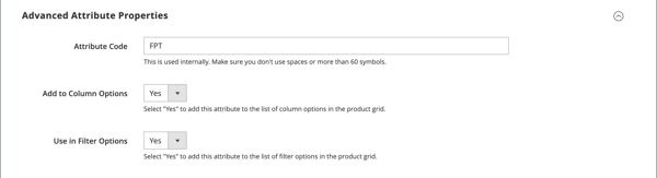 Advanced Attribute Properties