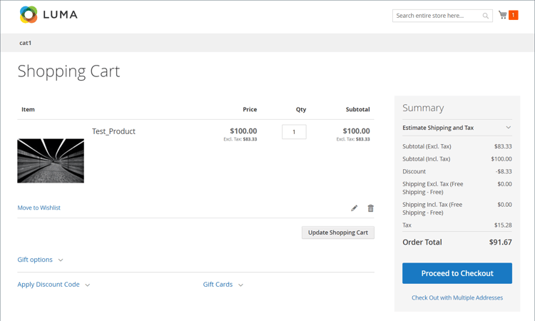 Hidden Tax Tax Calculation in Cart