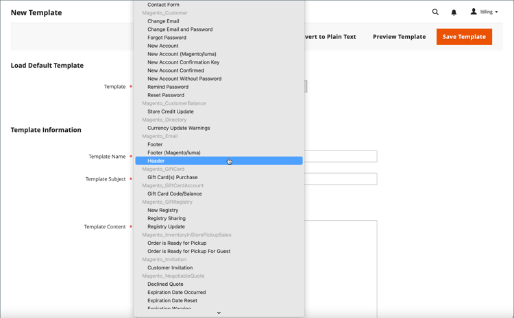 Customize email templates | Adobe Commerce