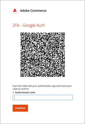 Google Authenticator QR code