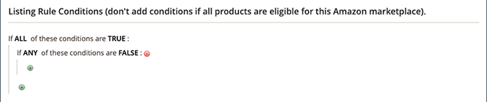 Price rule conditions combination