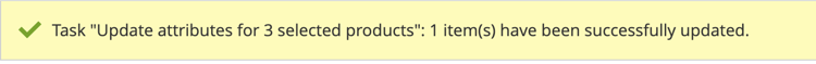 Product import from catalog to sales channel confirmation message