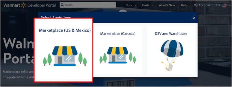Walmart Marketplace account login