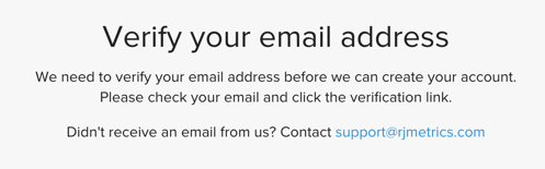 Verify email address