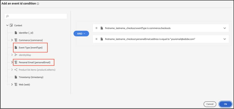 Journey Optimizer Set Condition