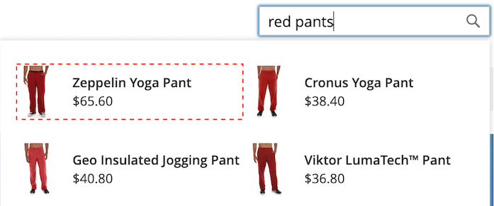 Product result