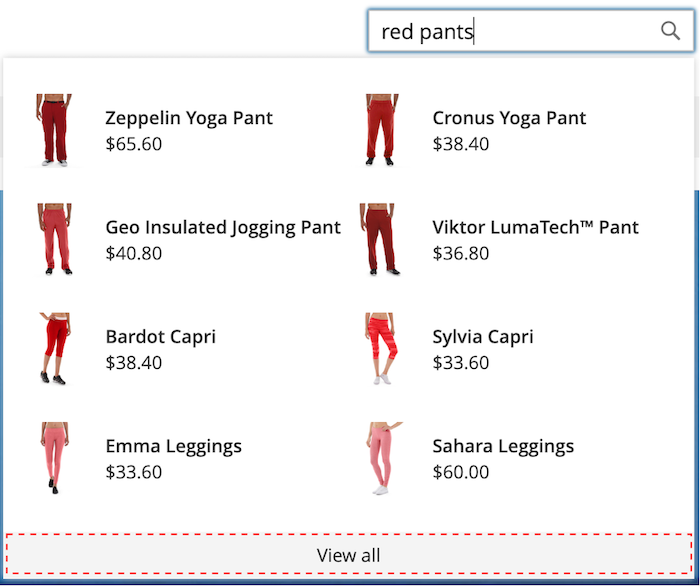 View all footer