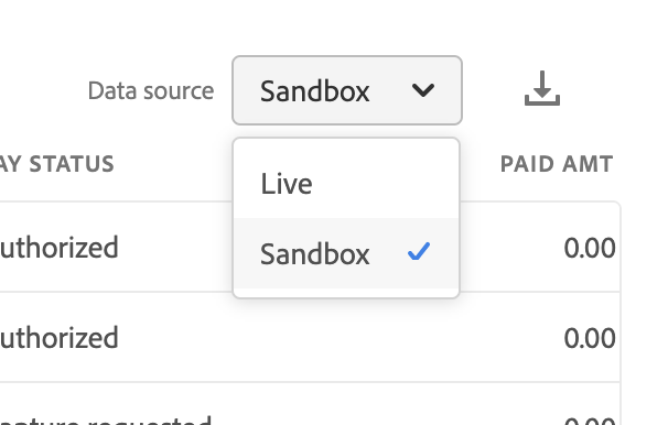 Data sources selection