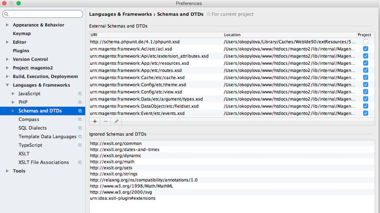 PhpStorm configuration example