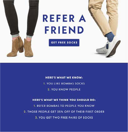 Example referral marketing email