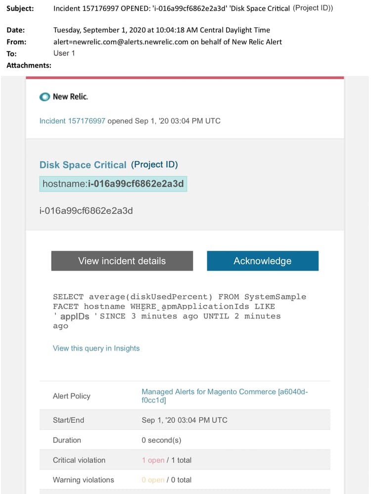 disc critical alert