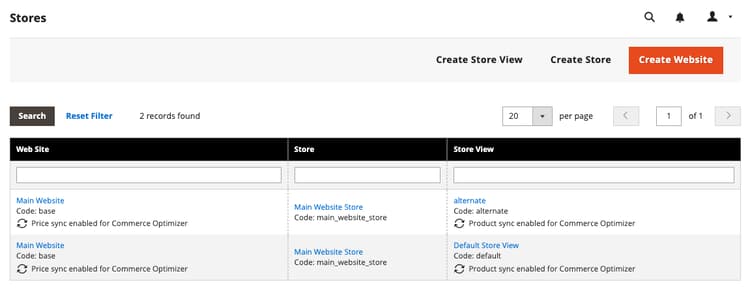 Update data sync configuration