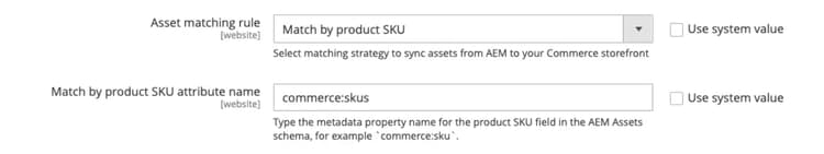 default automated matching rule