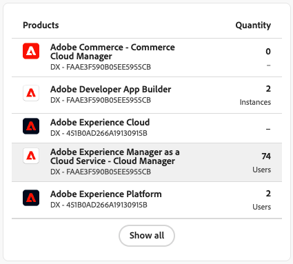 select product