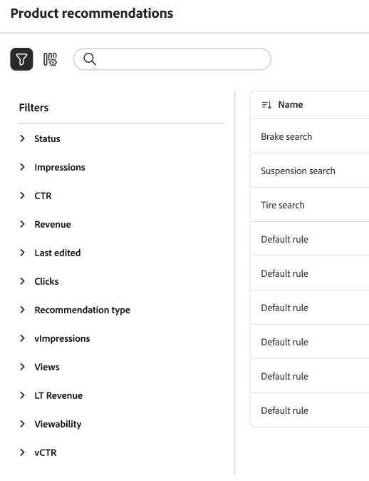 Filter Metrics