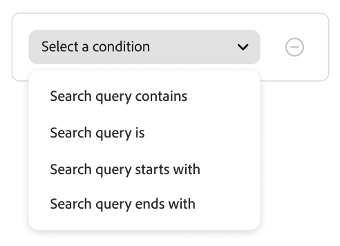 Select Rule Condition
