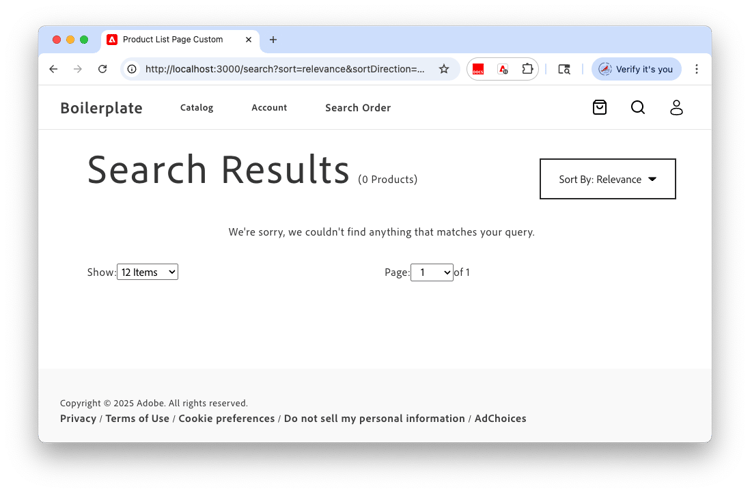 Storefront Configuration with Incorrect Headers