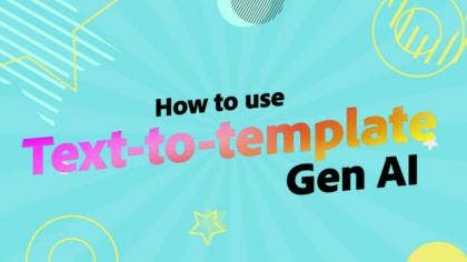 How to use Text-to-template Gen AI