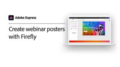 Create webinar posters with Firefly